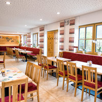 Speisesaal der Gaststätte-Pension Gutshof Colmberg